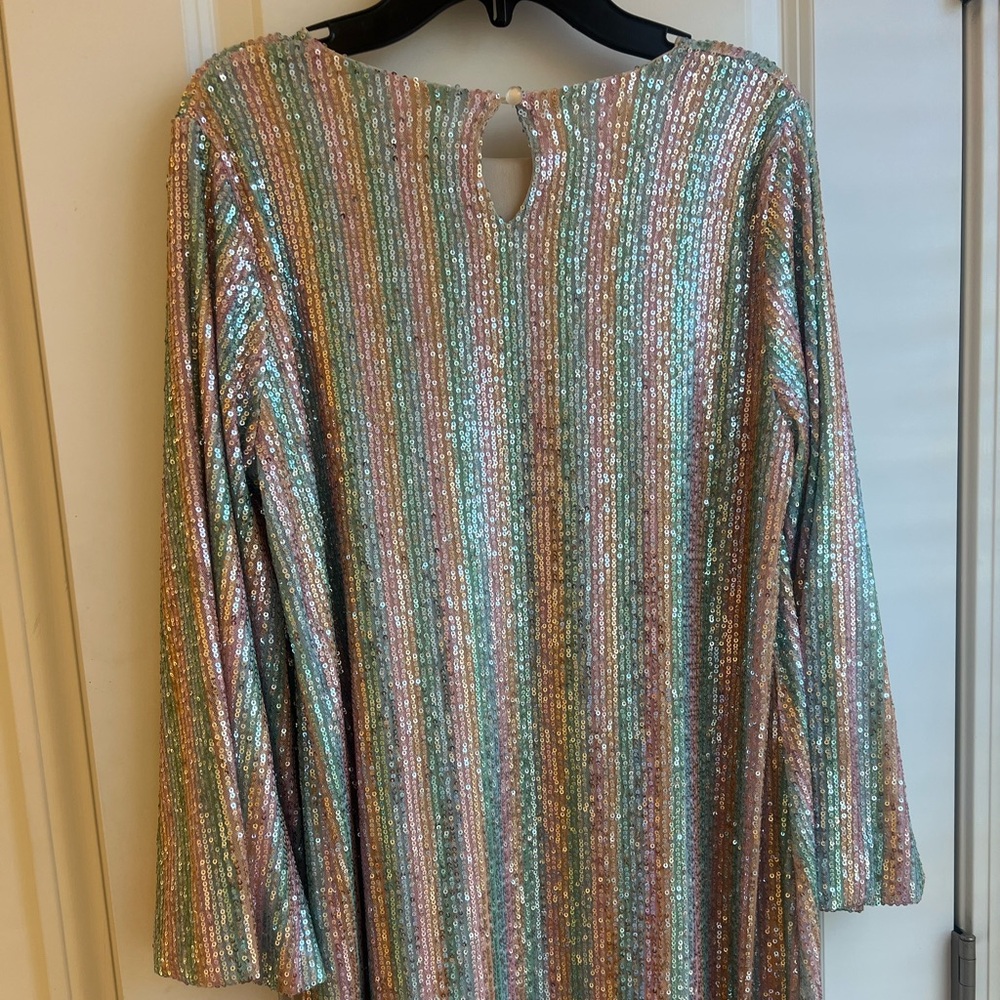 Chelsea & Violet Multicolor Sequin Kids Dress - Picture 4 of 4